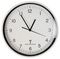 T370C - 250mm Radio Controlled Wall Clock, White / Black