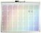 WALAWBRC - Magnetic Calendar Whiteboard, Rainbow