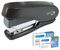 1466 - Germ-Savvy Luna Antibacterial Stapler with Staples, Black