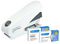 1467 - Germ-Savvy Luna Antibacterial Stapler with Staples, White