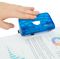 1719 - Bug Mini Stapler Punch and Staples Set, Transparent Blue
