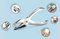 PF25A001 - Single Hole Punch, Chrome