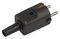 ECS001-SCH - Rewireable Schuko Plug, Top Entry, 16A, Black