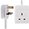 PELB1502 - 1 Gang Mains Extension Lead, 2m, White