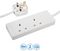 PELB1514 - 2 Gang Mains Extension Lead, 20m, White