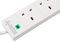 PELB1537 - 4 Gang Surge Protected Mains Extension Lead, 8m, White