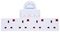 PELB1640 - 4-Gang Switched UK Mains Plug Adaptor