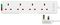 PELB1685 - 4 Gang Surge Protected Extension Lead, 2m, White
