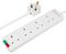 PELB1685 - 4 Gang Surge Protected Extension Lead, 2m, White