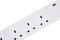 PELB1722 - 6 Gang Switched Mains Extension Lead, 5m, White