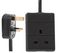 PEL00517 - 1 Gang Mains Extension Lead, 1m, Black