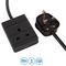 PELB1735 - 1 Gang Mains Extension Lead, 20m, Black