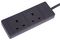 PELB1738 - 2 Gang Mains Extension Lead, 5m, Black