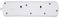 PELB1761 - 3 Gang Switched Mains Extension Lead, 1m, Grey/White