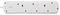 PELB1768 - 4 Gang Switched Mains Extension Lead, 10m, White