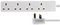 PELB1905 - 4 Gang Mains Extension Lead, 5m, White