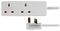 PELB1913 - 2 Gang Mains Extension Lead, 2m, White