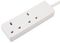 PELB1913 - 2 Gang Mains Extension Lead, 2m, White