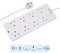 PELB1927 - 8 Gang Switched Surge Protected Extension Lead, 2m, White
