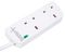 PELB1951 - 2 Gang Surge Protected Mains Extension Lead, 10m, White