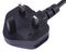 PEL00813 - UK Mains Plug with 3A Fuse to C7 Lead, Black, 5m