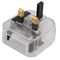 ECP-CL-R-3A. - Euro to UK Converter Plug, Reusable Screw, 3A, Transparent