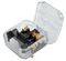 ECP-CL-R-3A. - Euro to UK Converter Plug, Reusable Screw, 3A, Transparent