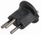 SCH3-BK. - Earthed Euro Schuko to Swiss Converter, 10A, Black