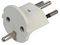 SCH3-WH. - Earthed Euro Schuko to Swiss Converter, 10A, White