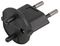 SCH-BK. - Non-Earthed Euro Schuko to Swiss Converter, 10A, Black