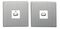 MIHO046 - MiHome 1-Gang Master & Slave Light Switches, Steel