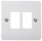 CMA20402 - Mode Frontplate, 2 Gang, White