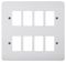 CMA20508 - Mode Frontplate, 8 Gang, White
