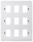 CMA20509 - Mode Frontplate, 9 Gang, White