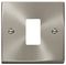 VPSC20401 - Deco Frontplate, 1 Gang, Satin Chrome