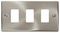 VPSC20403 - Deco Frontplate, 3 Gang, Satin Chrome