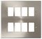 VPSC20508 - Deco Frontplate, 8 Gang, Satin Chrome