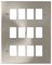 VPSC20512 - Deco Frontplate, 12 Gang, Satin Chrome