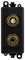 GM2495BK - GridPro Loudspeaker Outlet Module