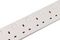 PELB2420 - 6 Gang Switched Mains Extension Lead, 3m, White