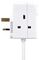 SWSRG3210C-MP - Switched Mains Adaptor with Surge Protection, 3 Gang, 2m, White