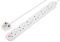 SWSRG6210N-MP - Mains Extension Lead with Surge Protection, 6 Gang, 13A, 2m, White