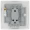 NBS12-01 - Light Switch, 1 Gang, 2 Way, 20A, 16AX, Brushed Steel