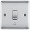 NBS14-01 - Bell Push Plate Switch, 1 Gang, 10A, 10AX, Brushed Steel