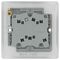 NBS15-01 - Fan Isolator Plate Switch, 1 Gang, 10A, 10AX, Brushed Steel