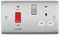 NBS70G-01 - Switched Cooker Control Unit with Indicators, 45A, Brushed Steel