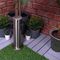 E701 - Outdoor Post with Mains Sockets, 2 Gang, 13A, Chrome, IP44