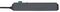 1158820315 - 3 Gang Eco-Line Mains Extension with Surge Protection, 1.5m, Anthracite