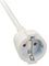 1168980210 - Mains Extension Cable with Flat Plug, 250V AC, 10m, White