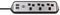 1153593410 - Estilo 3 Gang Corner Mains Extension with USB, 2x USB A, 250V AC, 13A, 2m